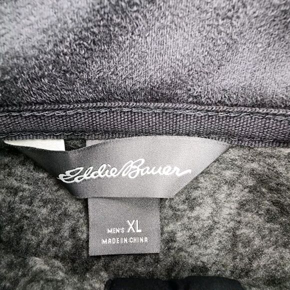 Eddie Bauer MR Convector 2.0 Mens Size‎ XL Fleece Snap Mock Neck Pullover Gray - Picture 5 of 10